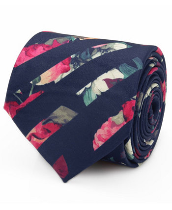 Мужской галстук в цветочную полоску с росписью Ox & Bull Trading Co.