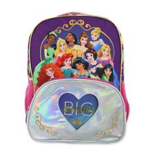 Школьный рюкзак принцессы Диснея для девочек диаметром 16 дюймов (один размер, фиолетовый/розовый) Princess