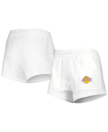 Женские белые шорты Sunray Los Angeles Lakers Concepts Sport