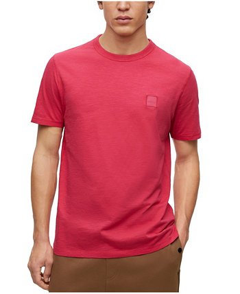 Мужская футболка из хлопкового джерси стандартного кроя с нашивкой-логотипом BOSS BOSS