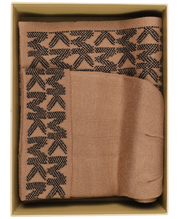 2-шт. Комплект: шарф и шапка с логотипом в стиле пэчворк Michael Kors