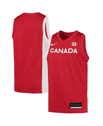 Молодежь Мальчики Красная Канада Баскетбол Летние Олимпийские Игры 2020 Реплика Команда Джерси Nike
