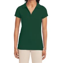 Женская трикотажная футболка-поло с короткими рукавами IZOD IZOD