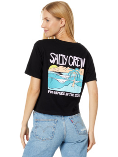 Укороченная футболка с открыткой Salty Crew
