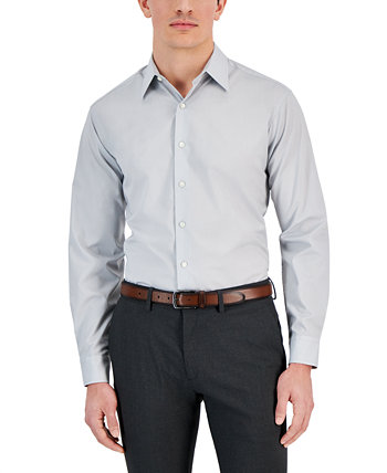 Мужская однотонная классическая рубашка обычного кроя, созданная для Macy's Club Room