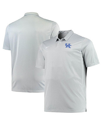 Мужская рубашка-поло серого цвета Kentucky Wildcats Big and Tall Performance Nike
