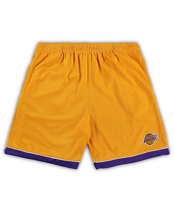 Мужские золотисто-фиолетовые шорты Los Angeles Lakers Big Tall Team Fanatics