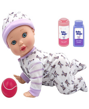 Набор для игры с куклой Crawling Baby 10 дюймов, новые приключения, детские притворные игры, от 2 лет и старше Little Darlings