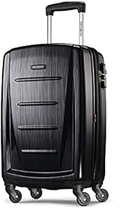 Чемодан Samsonite Winfield 2, жесткий, с колесами, цвет: щетинистый антрацит, комплект из 2 частей (20/24 дюйма) Samsonite