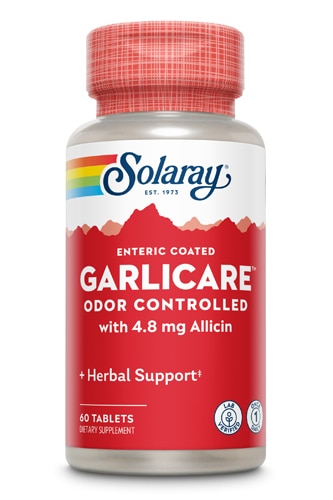 Solaray GarliCare™ -- 60 таблеток с кишечнорастворимой оболочкой Solaray