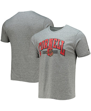 Men's Heathered Gray Cornell Big Red Upperclassman Reclaim Recycled Jersey T-shirt League Collegiate Wear