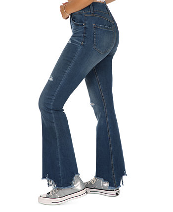 Рваные расклешенные джинсы с бахромой по краю для юниоров Rewash