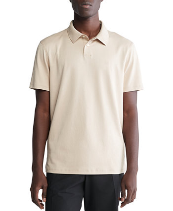 Мужская хлопковая рубашка-поло Supima с короткими рукавами Calvin Klein