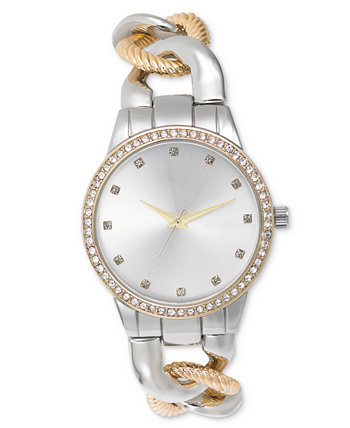 Женские двухцветные часы-браслет с цепочкой, 40 мм, созданные для Macy's I.N.C. International Concepts
