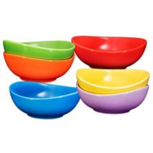 Porcelain Ceramic Square Soup Bowls With Handles, Soup Crocks Bruntmor