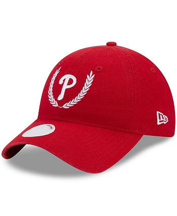 Women's Red Philadelphia Phillies Leaves 9TWENTY Adjustable Hat New Era