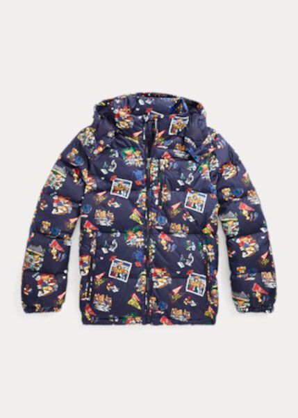 Polo Bear Water-Repellent Down Jacket Boys 8-20