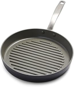 GreenPan Chatham Hard Anodized Healthy Ceramic Nonstick, 11" Grill Pan, PFAS-Free, Dishwasher Safe, Oven Safe, Gray Greenpan