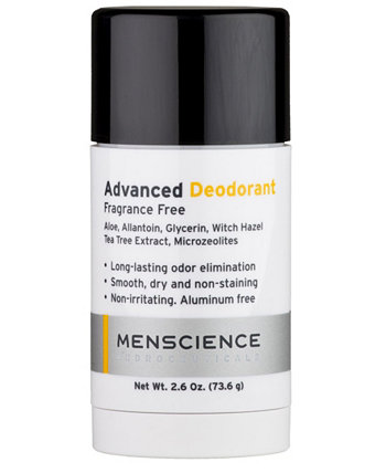 Усовершенствованный дезодорант без запаха безалкогольный для мужчин 2,6 унции MENSCIENCE