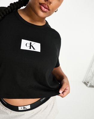 Черная футболка для отдыха Calvin Klein Curve Calvin Klein