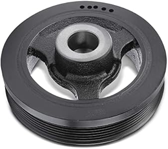 A-Premium Engine Harmonic Balancer Crankshaft Pulley Compatible with Dodge Charger 2006-2010, Challenger 2009-2010, Magnum 2005-2008 & Chrysler 300 2005-2010, SOHC 3.5L, Replace# 4792811AA A-Premium