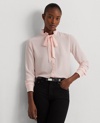 Женская блузка с рюшами и завязками на шее LAUREN Ralph Lauren LAUREN Ralph Lauren