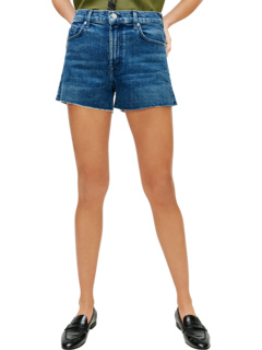 High-Waist Shorts with Fray Hem in Retro Broadway 7 For All Mankind