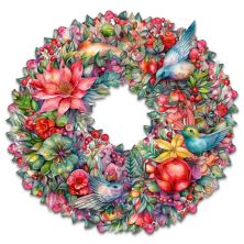 Summer Blooms Wreath Holiday Door Decor by G. Debrekht - Christmas Decor Designocracy