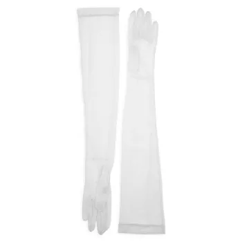 Ультрапрозрачные перчатки большой длины Carolina