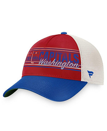 Мужская красная кепка Royal Washington Capitals True Classic Retro Trucker Snapback Fanatics