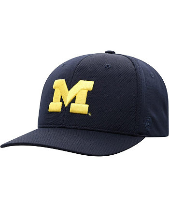 Мужская темно-синяя кепка Michigan Wolverines Reflex Logo Flex Hat Top of the World