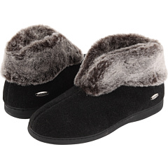 Тапочки Acorn Faux Chinchilla Bootie II с поддержкой свода и мягким утеплителем Acorn