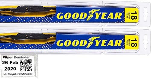 Набор щеток стеклоочистителя Premium для Mazda Miata 1999-2005, 2 шт. + напоминалка Goodyear Wiper Blades