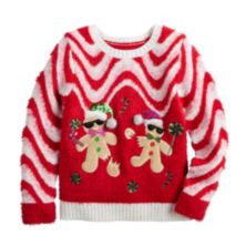 Рождественский свитер с круглым вырезом и пряничным узором для девочек 4–20 градусов, 33 градуса, стандартного и большого размера 33 Degrees