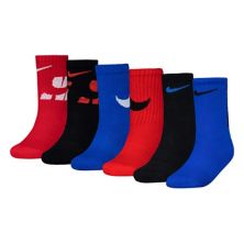 Набор из 6 мягких носков для мальчиков Nike Dri-FIT Performance с мягкой подкладкой и круглым вырезом Nike