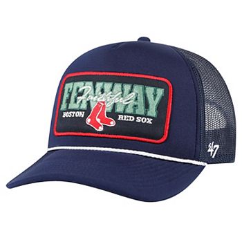 Men's  '47 Navy Boston Red Sox Local Patch Foam Front Trucker Adjustable Hat 47 Brand