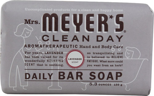 Mrs. Meyer's Clean Day Daily Bar Soap с лавандой -- 5,3 унции Mrs. Meyer's