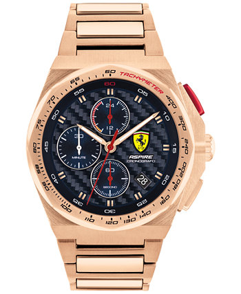 Мужские часы-хронограф Aspire с браслетом розового золота, 44 мм Ferrari
