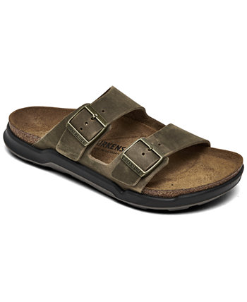 Сандалии Birkenstock Arizona Crosstown для мужчин с двумя ремешками из натуральной облесенной кожи Birkenstock