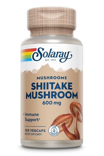 Shiitake Mushroom -- 600 mg per capsule - 100 Capsules (Капсулы) Solaray