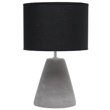 Настольная лампа Simple Designs Pinnacle Concrete, черная Simple Designs