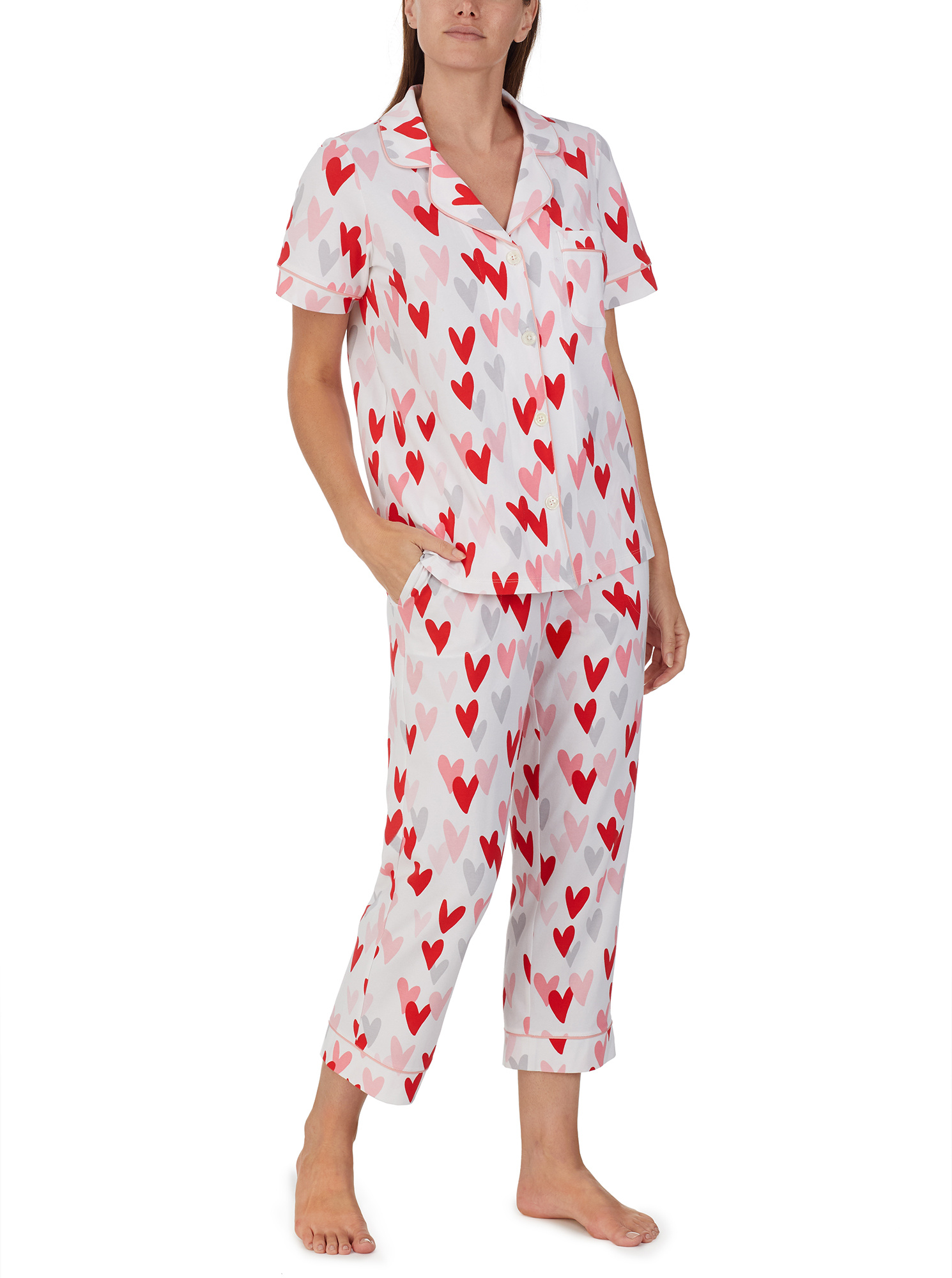 Укороченный пижамный комплект с короткими рукавами Bedhead PJs