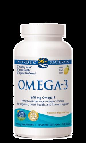 Omega-3 с лимоном - 690мг - 120 мягких капсул - Nordic Naturals Nordic Naturals