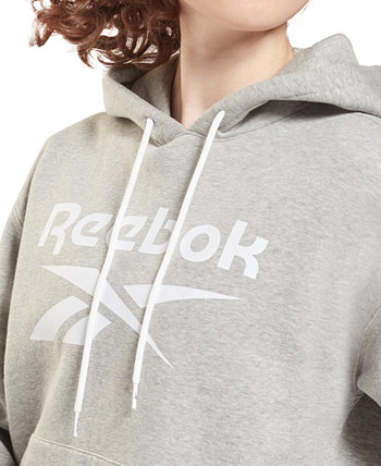 Женская флисовая толстовка с большим логотипом Reebok