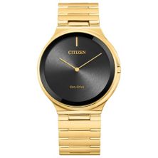 Мужские наручные часы Citizen Eco-Drive с золотым браслетом из нержавеющей стали на шпильке - AR3112-57E Citizen