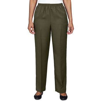 Petite Alfred Dunner All-Around Elastic Waist Accord Short-Length Pants Alfred Dunner