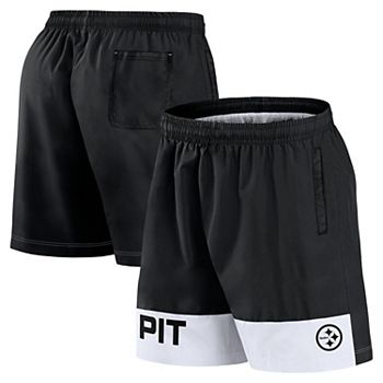 Men's Fanatics Black Pittsburgh Steelers Elements Shorts Fanatics Brands - White Label