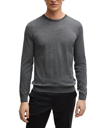 Men's Slim-Fit Crew-Neck Sweater BOSS