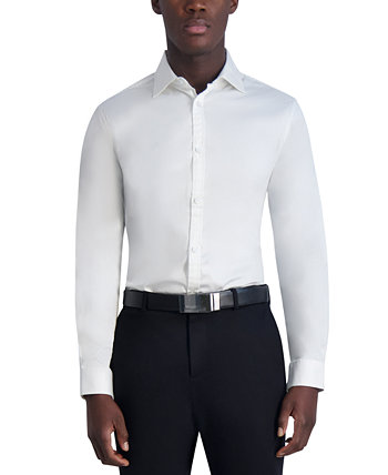 Men's Slim-Fit Sateen Woven Shirt Karl Lagerfeld Paris