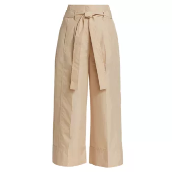 Укороченные брюки из поплина с широкими штанинами 3.1 PHILLIP LIM